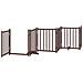 Cancello Cani Porta Pieghevole Marrone 12 Pannelli 600cm Pioppo - Foto miniatura 5