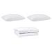Set di piumini con cuscino 3 pcs Bianco 260 x 220 cm Microfibra - Foto miniatura 1
