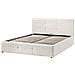 Letto Contenitore Bouclé Massognes 160 X 200 Cm Bianco Sporco - Foto miniatura 5