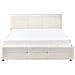 Letto Contenitore Bouclé Massognes 160 X 200 Cm Bianco Sporco - Foto miniatura 6
