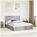 Letto con Contenitore con testiera Grigio cemento 150 x 200 cm - Foto miniatura 2