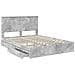 Letto con Contenitore con testiera Grigio cemento 150 x 200 cm - Foto miniatura 5