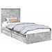 Letto con Contenitore con testiera Grigio cemento 90 x 200 cm - Foto miniatura 1