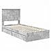 Letto con Contenitore con testiera Grigio cemento 90 x 200 cm - Foto miniatura 4