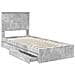Letto con Contenitore con testiera Grigio cemento 90 x 200 cm - Foto miniatura 5