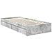 Letto con Contenitore con testiera Grigio cemento 90 x 200 cm - Foto miniatura 6