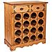 Mobile Portavini In Legno Color Miele 63x31x69,5h - Foto miniatura 1