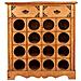 Mobile Portavini In Legno Color Miele 63x31x69,5h - Foto miniatura 2