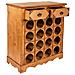 Mobile Portavini In Legno Color Miele 63x31x69,5h - Foto miniatura 3