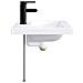 Lavabo da bagno Nero Opaco 61 x 40 x 16,5 cm Metallo - Foto miniatura 4