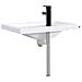 Lavabo da bagno Nero Opaco 61 x 40 x 16,5 cm Metallo - Foto miniatura 5