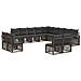 Set Divano da Giardino 13 pcs Grigio polyrattan - Foto miniatura 1