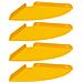 Mensola sospesa 4 pcs Giallo senape 24 x 24 x 2 cm - Foto miniatura 1