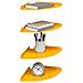 Mensola sospesa 4 pcs Giallo senape 24 x 24 x 2 cm - Foto miniatura 3