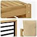 Set di divani da esterno 4 pcs Bianco e Beige Poliestere - Foto miniatura 5