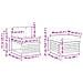 Set di divani da esterno 4 pcs Bianco e Beige Poliestere - Foto miniatura 7