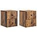 Mobiletto da notte a muro 2 pcs Legno antico 33 x 34,5 x 40 cm - Foto miniatura 1