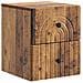 Mobiletto da notte a muro 2 pcs Legno antico 33 x 34,5 x 40 cm - Foto miniatura 3