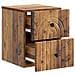 Mobiletto da notte a muro 2 pcs Legno antico 33 x 34,5 x 40 cm - Foto miniatura 4