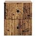 Mobiletto da notte a muro 2 pcs Legno antico 33 x 34,5 x 40 cm - Foto miniatura 5