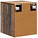 Mobiletto da notte a muro 2 pcs Legno antico 33 x 34,5 x 40 cm - Foto miniatura 7