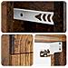 Mobiletto da notte a muro 2 pcs Legno antico 33 x 34,5 x 40 cm - Foto miniatura 8