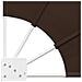 Schermo di Privacy per Balcone 140 x 140 cm Poliestere Marrone - Foto miniatura 4