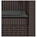 Poltrona a 1 Posto con Cuscino Aspetto Rattan PP Marrone - Foto miniatura 6