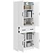 Set di armadi 2 pcs Bianco Lucido Legno ingegnerizzato - Foto miniatura 2