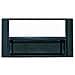 adattatore autoradio Mascherina cornice con foro ISO / 2ISO colore nero FORD 03303 - Foto miniatura 1