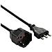 46111 Prolunga 10 Mt Spina 16a E Presa Polivalente (schuko + 10/16a) , Nero - Sezione Cavo 3g1,5 Mm² - Foto miniatura 1