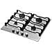 Piano Cottura NA64H3010AS / T1 a Gas 4 Fuochi Gas Colore Acciaio Inox - Foto miniatura 3