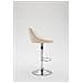 Sgabello Design Lazio In Similpelle I Sgabello Girevole Con Poggiapiedi I Sedia Alta Da Cucina Regolabile 83-104 CM I Sgabello Bar Imbottito Crema - Foto miniatura 3