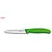 Coltello Spelucchino Colorato Lama Dentata Cm10 Swiss Made - Verde - Foto miniatura 1
