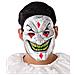 Maschera In Pvc Clown Demoniaco Per Adulto - Foto miniatura 1