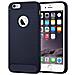 Cadorabo Custodia Compatibile Con Apple Iphone 6 Plus / Iphone 6s Plus In Brushed Blu - Coperchio Protettivo In Silicone Tpu Flessibile In Look Acciaio Inossidabile-fibra Di Carbonio - Foto miniatura 5
