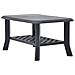 Tavolino Da Caffè Antracite 90x60x46 Cm In Plastica - Foto miniatura 4