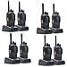 Kit Di 8 Stazioni Radio Portatili Pmr R40 Pro Batterie, Caricabatterie E Auricolari Inclusi - Foto miniatura 1