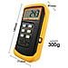 Digital 2 Canali K-type Termometro W 4 Termocoppie (wired E Acciaio Inox) -50 1300 C (-58 2372 F) Handheld Desktop Ad Alta Temperatura Scala Kelvin Doppia Misura Sensore Tester - Foto miniatura 3