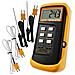 Digital 2 Canali K-type Termometro W 4 Termocoppie (wired E Acciaio Inox) -50 1300 C (-58 2372 F) Handheld Desktop Ad Alta Temperatura Scala Kelvin Doppia Misura Sensore Tester - Foto miniatura 1