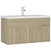 Mobile con Lavabo Integrato Rovere Sonoma in Legno Multistrato - Foto miniatura 2