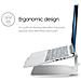 Laptop Stand Riser Elevatore Regolabile Universale Argento - Foto miniatura 5