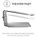 Laptop Stand Riser Elevatore Regolabile Universale Argento - Foto miniatura 6
