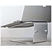 Laptop Stand Riser Elevatore Regolabile Universale Argento - Foto miniatura 3