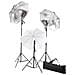 Kit Studio Fotografico con Luci Ombrelli Fondale e Riflettore - Foto miniatura 5