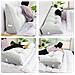 Cuscino A Cuneo Da Lettura Per Schienale, Cuscino Antireflusso Per Letto, Cuscini Gambe Lombare Di Supporto Per Divano, Grandi Testata Letto 120cm Lx20cm Px50cm A - Foto miniatura 3
