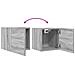 Armadietti Tv Montati A Parete 4 Pz Grigio Sonoma 30,5x30x30 Cm - Foto miniatura 2