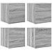 Armadietti Tv Montati A Parete 4 Pz Grigio Sonoma 30,5x30x30 Cm - Foto miniatura 1