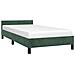 Giroletto senza Materasso Verde Scuro 90x190 cm in Velluto - Foto miniatura 2