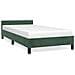Giroletto senza Materasso Verde Scuro 90x190 cm in Velluto - Foto miniatura 1